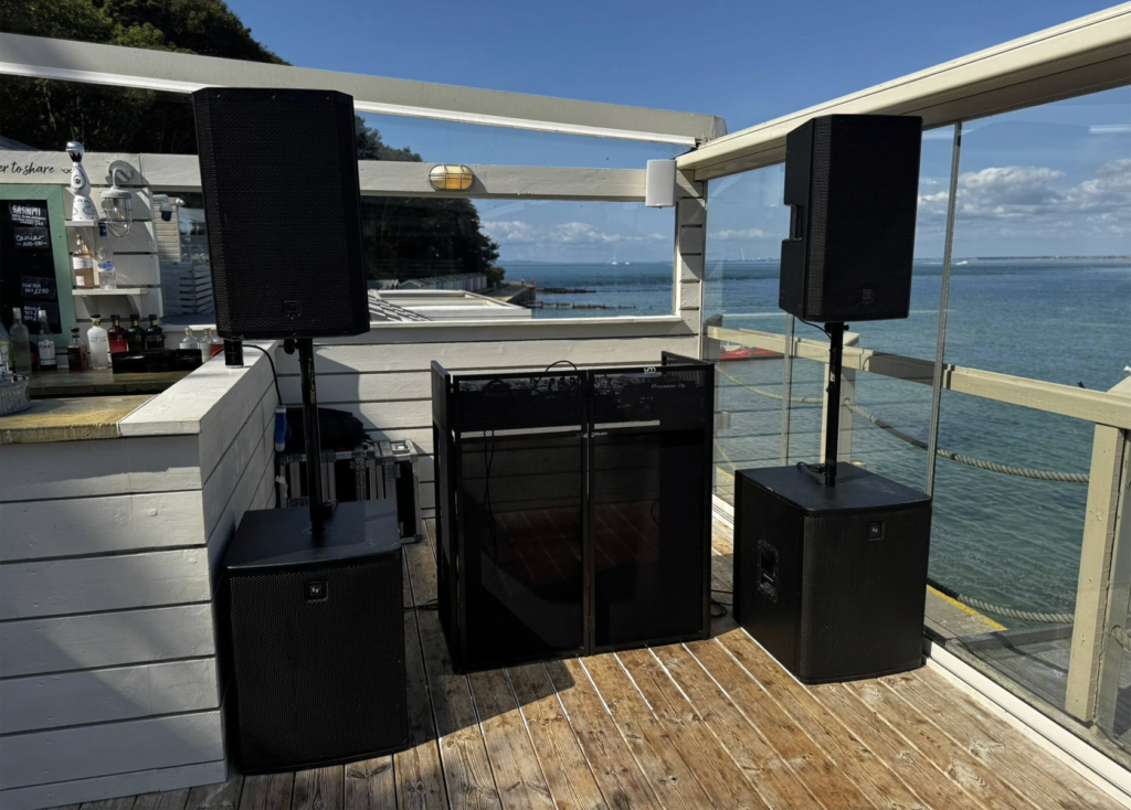 DJ & PA System at The Hut